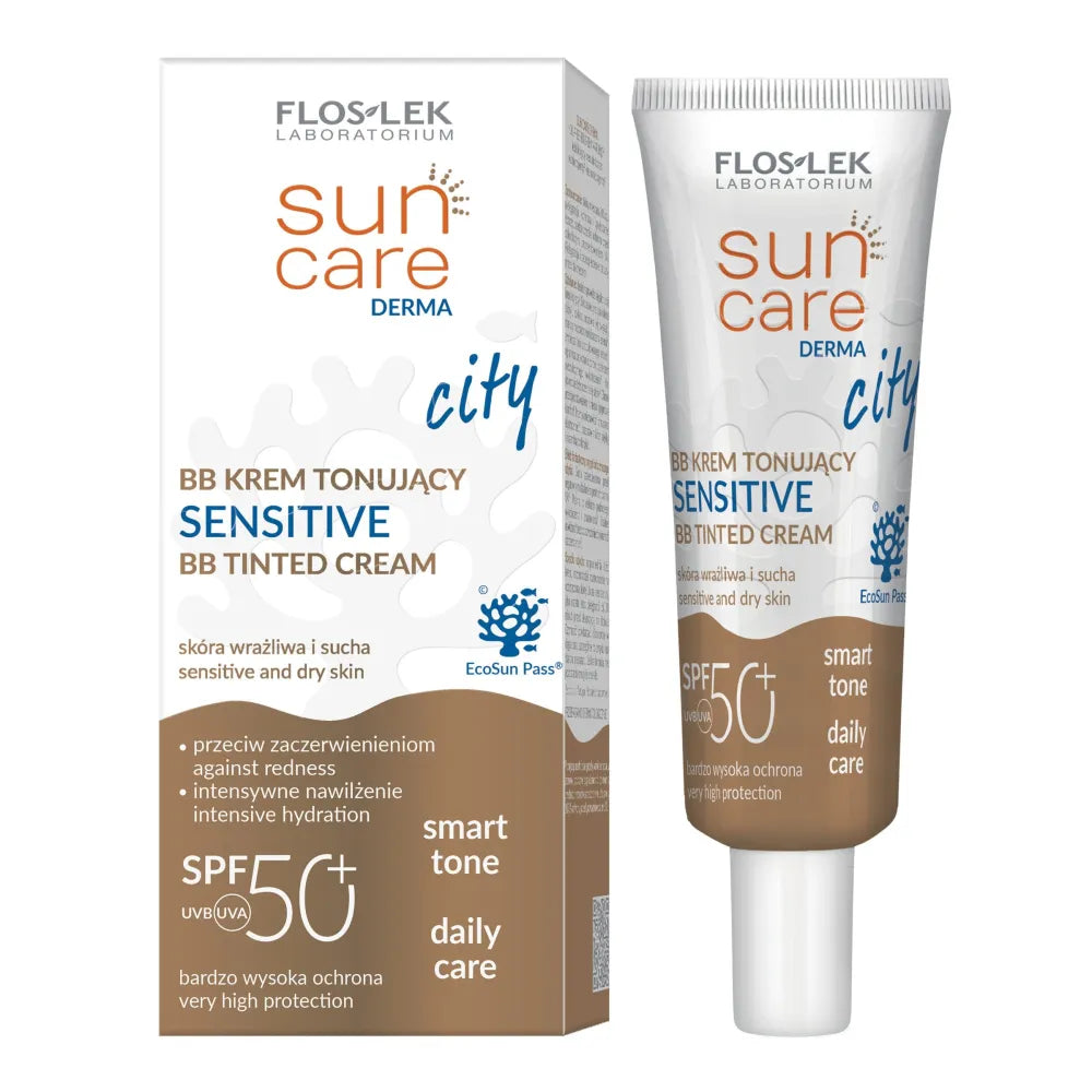 FLOS SUN CARE DERMA Tinklinis Kremas Jautriai SPF50+ - Kosmetika