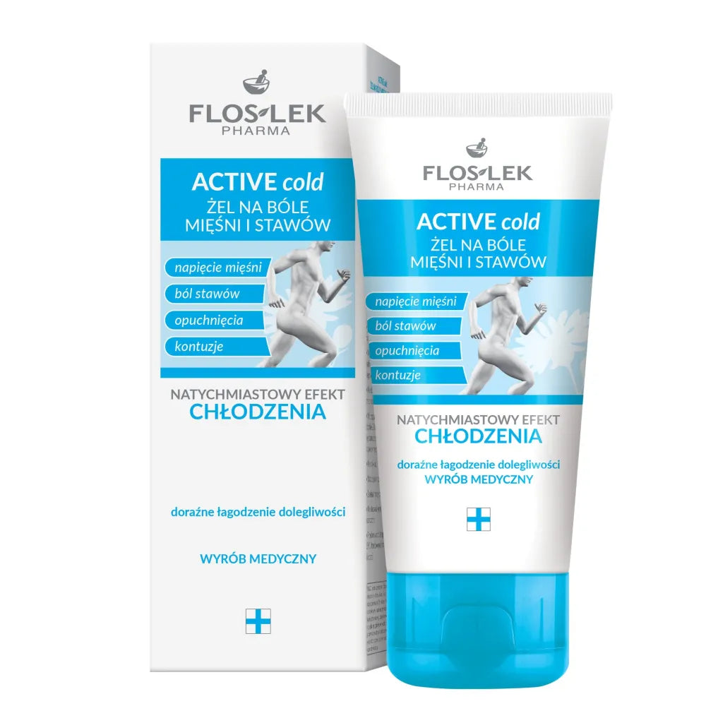 FLOSLEK Active Cold Gel for muscle and joint pain 100 ml - Medicinos ir slaugos prekės