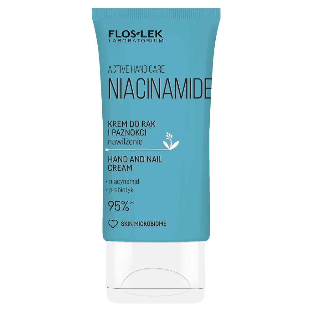 FLOSLEK Active Hand Care Niacinamide Rankų ir nagų kremas - drėkinantis 50 ml - Kosmetika