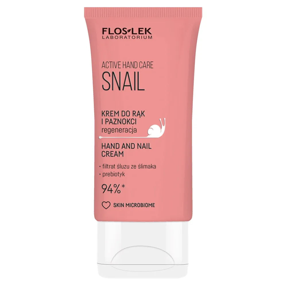 FLOSLEK Active Hand Care Snail and nail cream - regeneracija 50 ml - Kosmetika