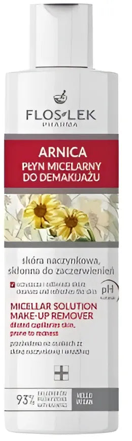 FLOSLEK Arnica Micellar Liquid makiažo valymui kapiliarinei odai 225 ml - Kosmetika