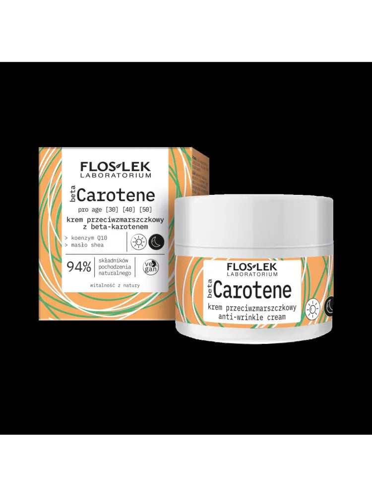 Floslek Beta Carotene Anti-wrinkle cream with beta-carotene for day and night 50ml - Kosmetika