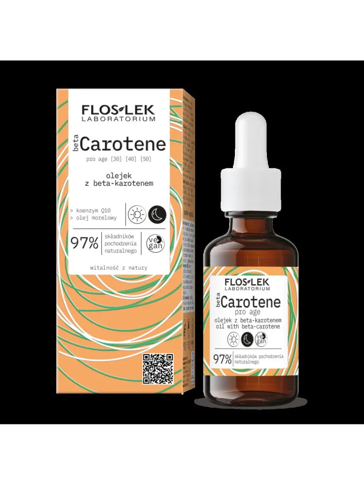 Floslek Beta Carotene Oil su beta-karotenu dienai ir nakčiai 30ml - Kosmetika
