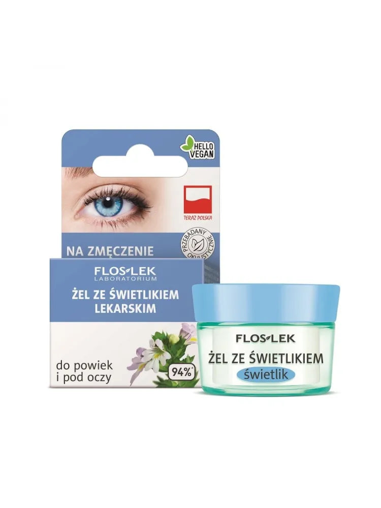Floslek Eye Care akių vokų gelis su akies žole jar - Kosmetika