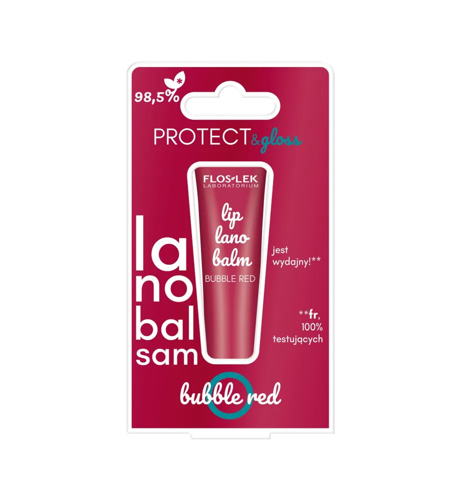 FLOSLEK Lip balm Bubble Red 12 g - Kosmetika
