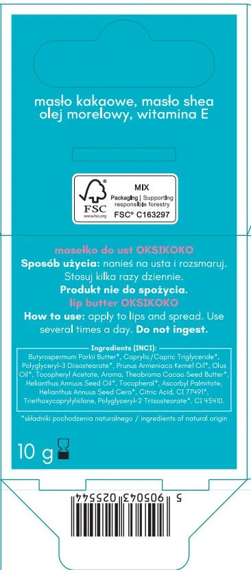 FLOSLEK Oksikoko Lip Butter 10 g - Kosmetika