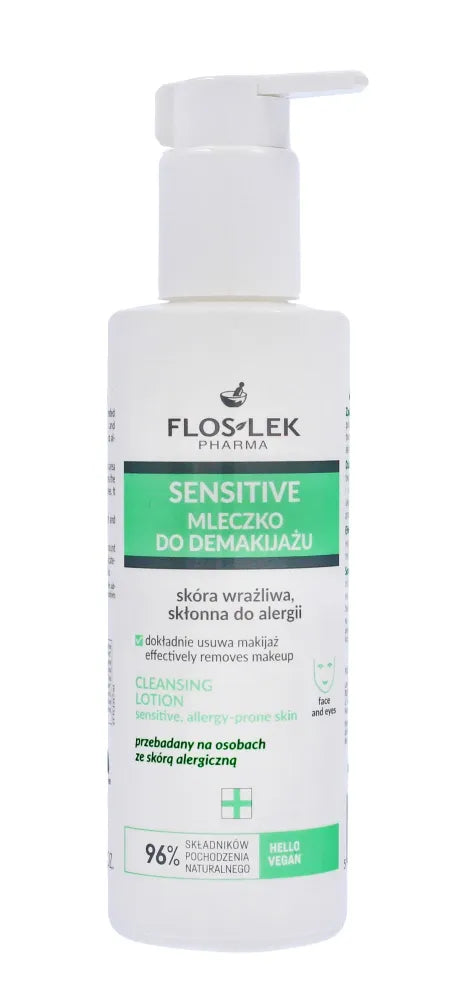 FLOSLEK Pharma Sensitive Makiažo Valiklis Pienelis jautriai odai linkusiai į alergijas 175ml - Kosmetika
