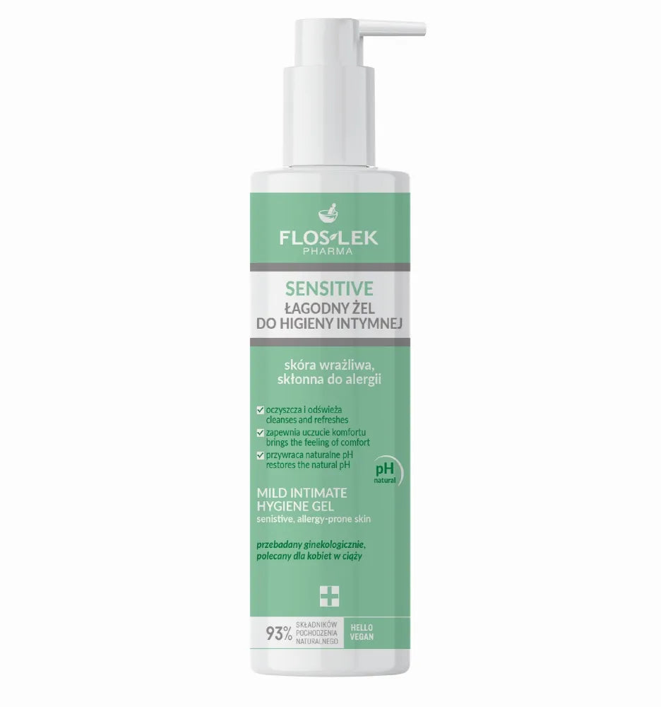 FLOSLEK Pharma Sensitive Švelnus gelis intymiai higienai jautriai odai 225ml - Kosmetika