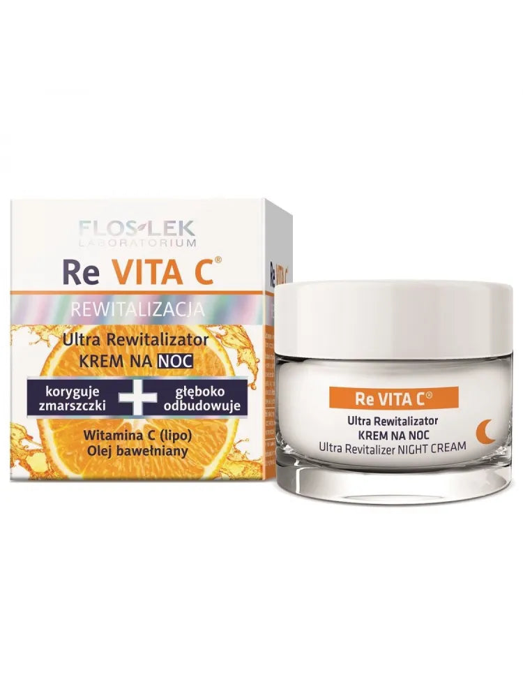 Floslek ReVita C Ultra Regenerator naktinis kremas 45+ - Kosmetika
