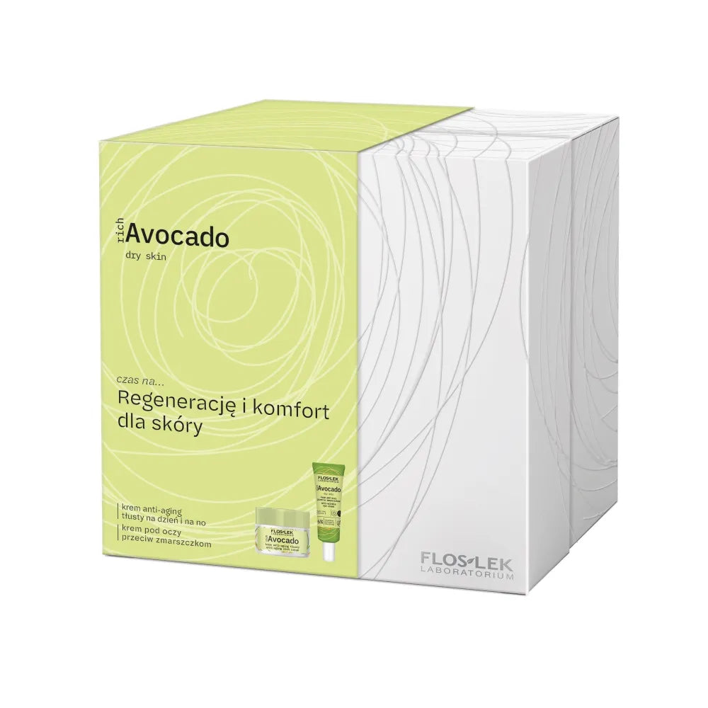 FLOSLEK Rich Avocado dovanų rinkinys Regeneracija ir komfortas odai - Kosmetika