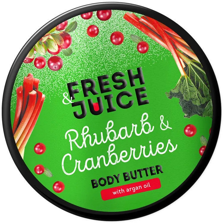 FRESH JUICE Rhubarb and Cranberry Body Butter 200 ml - Kosmetika