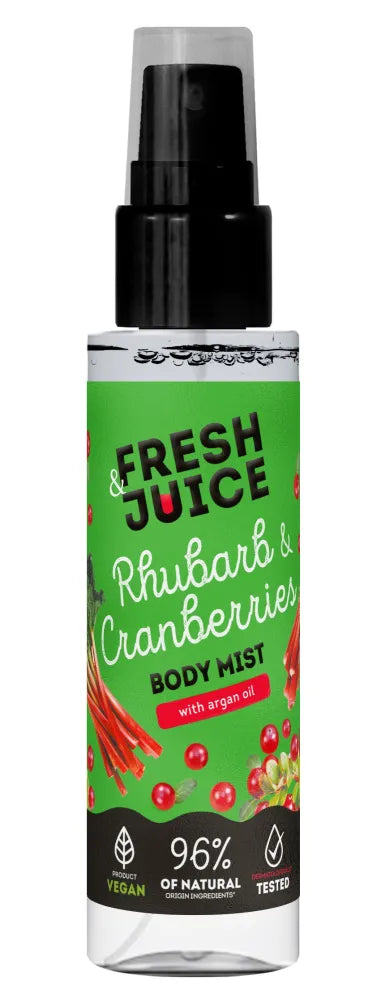 FRESH JUICE Rhubarb and Cranberry Body Mist 150 ml - Kosmetika