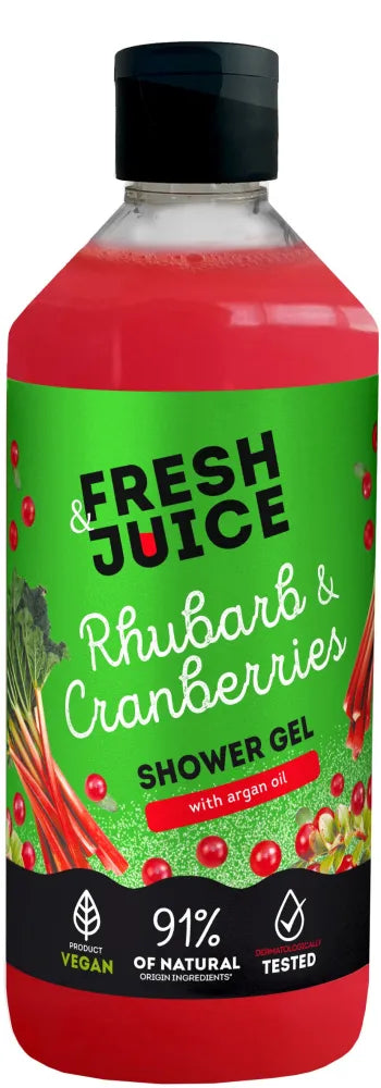 FRESH JUICE Rhubarb and Cranberry Shower Gel 473 ml - Kosmetika