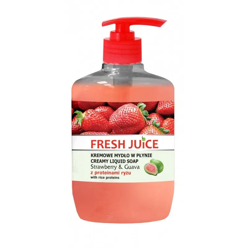FRESH JUICE Skystas muilas Braškė ir Guava 460 ml - Kosmetika