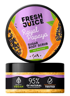 FRESH JUICE Sugar body scrub Royal Papaya 200 ml - Kosmetika