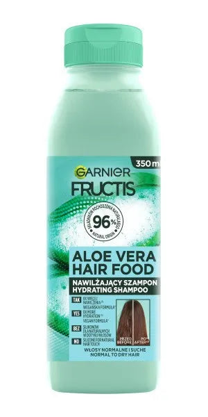 Fructis Hair Food Aloe drėkinamasis šampūnas normaliems ir sausiems plaukams 350ml - Kosmetika