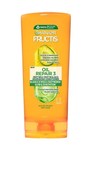 Fructis Oil Repair 3 Maitinantis plaukų kondicionierius 200 ml - Kosmetika