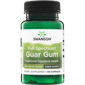 Full Spectrum Guar Gum - 400mg - 60 CAPS - Swanson - Papildai