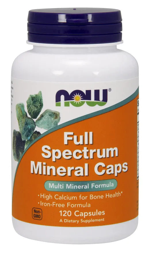 Full Spectrum Minerals Iron-Free - 120 caps - NOW Foods - Papildai