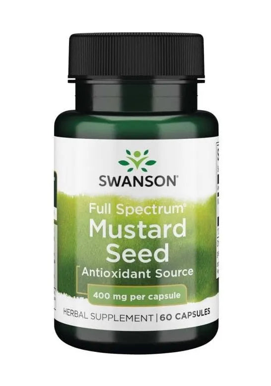 Full Spectrum Mustard Seed 400mg - 60 caps - Swanson - Papildai