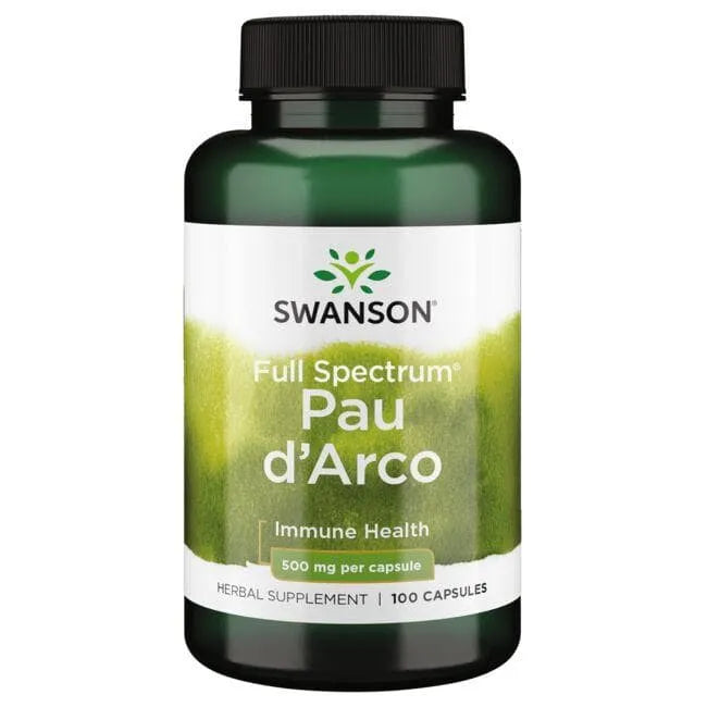 Full Spectrum Pau d’Arco - 500 mg - N100 - Swanson - Papildai