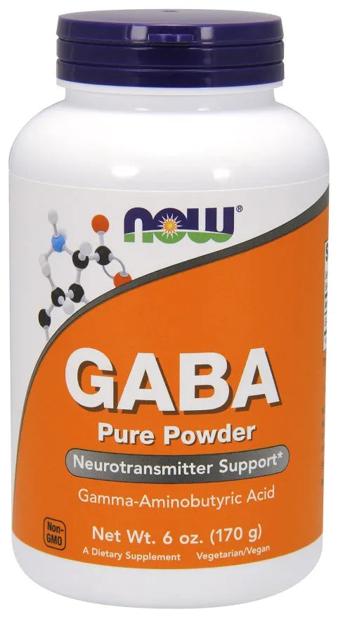GABA Pure Powder - 170g - NOW Foods - Papildai