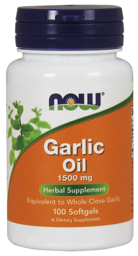 Garlic Oil 1500mg - 100 softgels - NOW Foods - Papildai