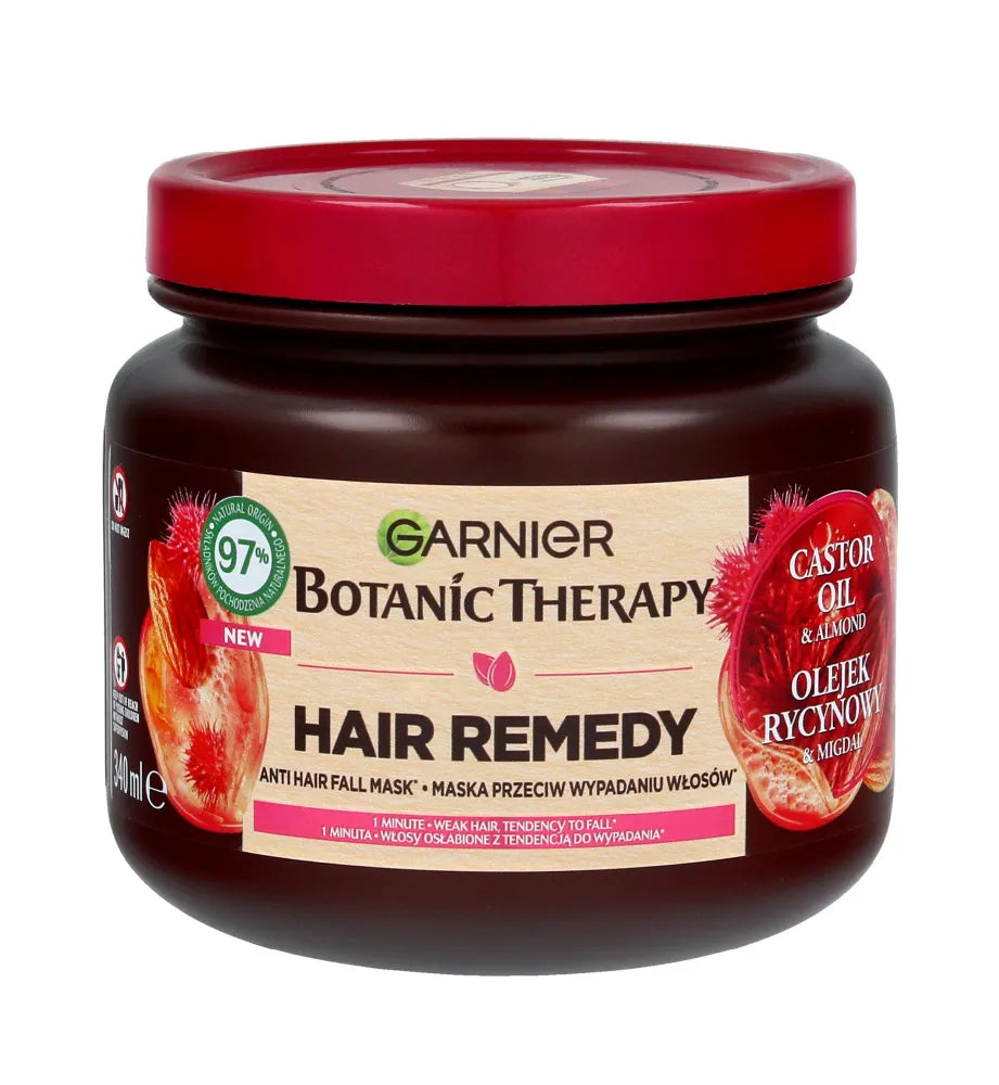 Garnier Botanic Therapy plaukų slinkimo kaukė su ricinos aliejumi 340ml - Kosmetika