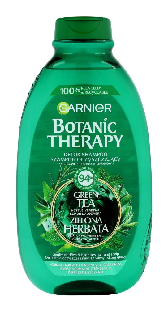 Garnier Botanic Therapy Žalioji arbata valomasis šampūnas normaliems ir riebiems plaukams 400ml - Kosmetika