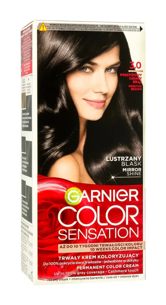 Garnier Color Sensation Dažymo kremas 3.0 Prestige rudas - prestižinis tamsus 1op. - Kosmetika