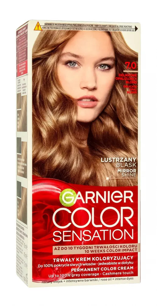 Garnier Color Sensation Dažymo kremas 7.0 Opal Blonde - Švelniai opalinis šviesus 1op. - Kosmetika