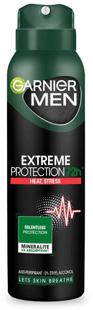 Garnier Men Deodorant spray Extreme Protection 72h - Karštis Stresas 150ml - Kosmetika