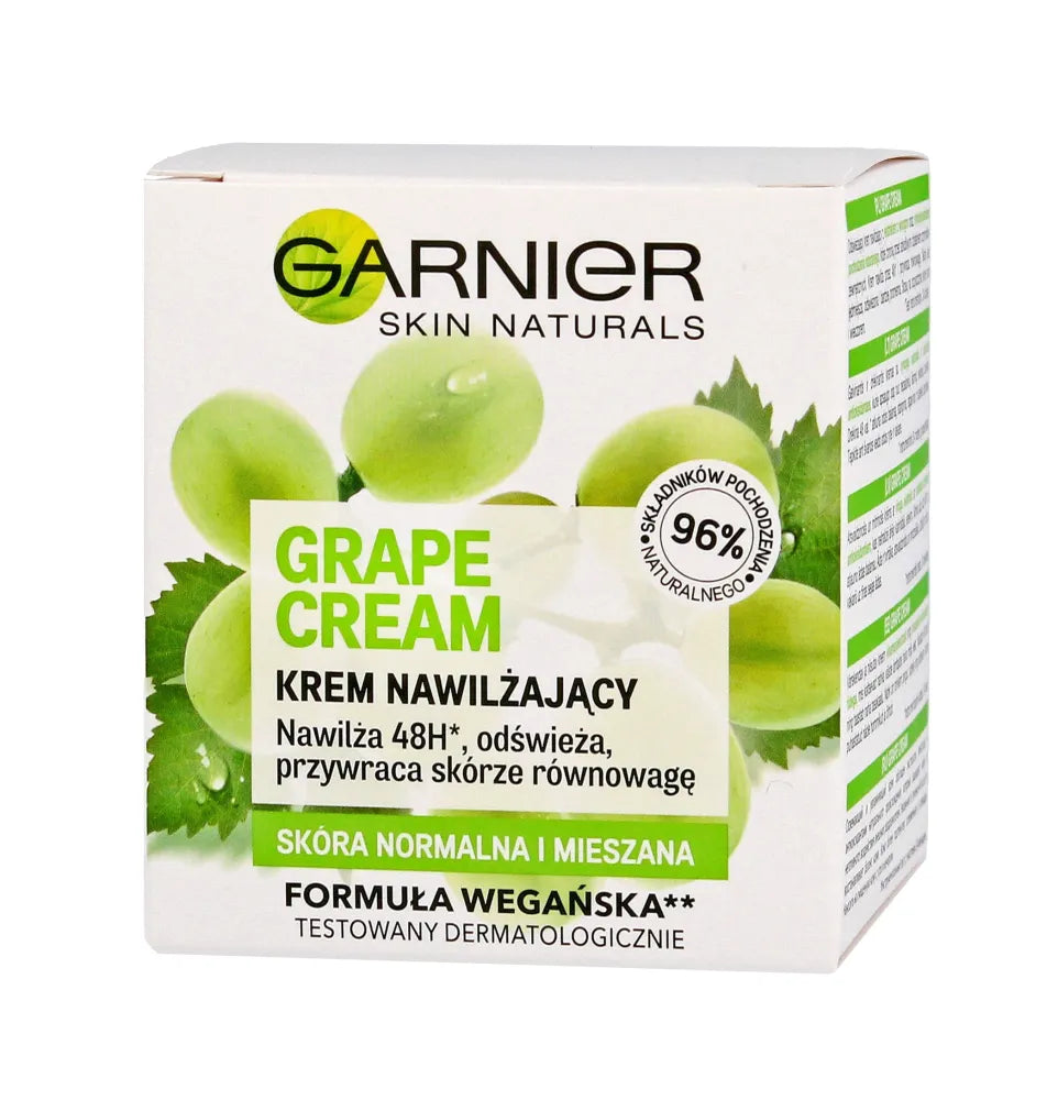 Garnier Skin Naturals Botanical Grape Extract Drėkinantis ir Gaivinamasis Kremas 50ml - Kosmetika