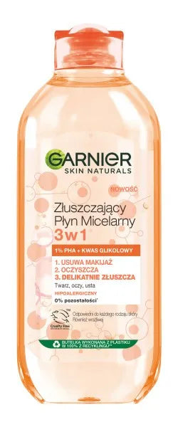 Garnier Skin Naturals Exfoliating Micellar Water 3in1 400ml - Kosmetika