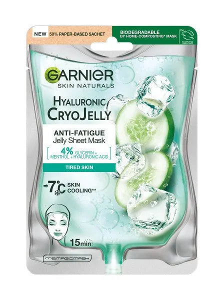Garnier Skin Naturals Hyaluronic Cryo Jelly audinio kaukė 27g - Kosmetika