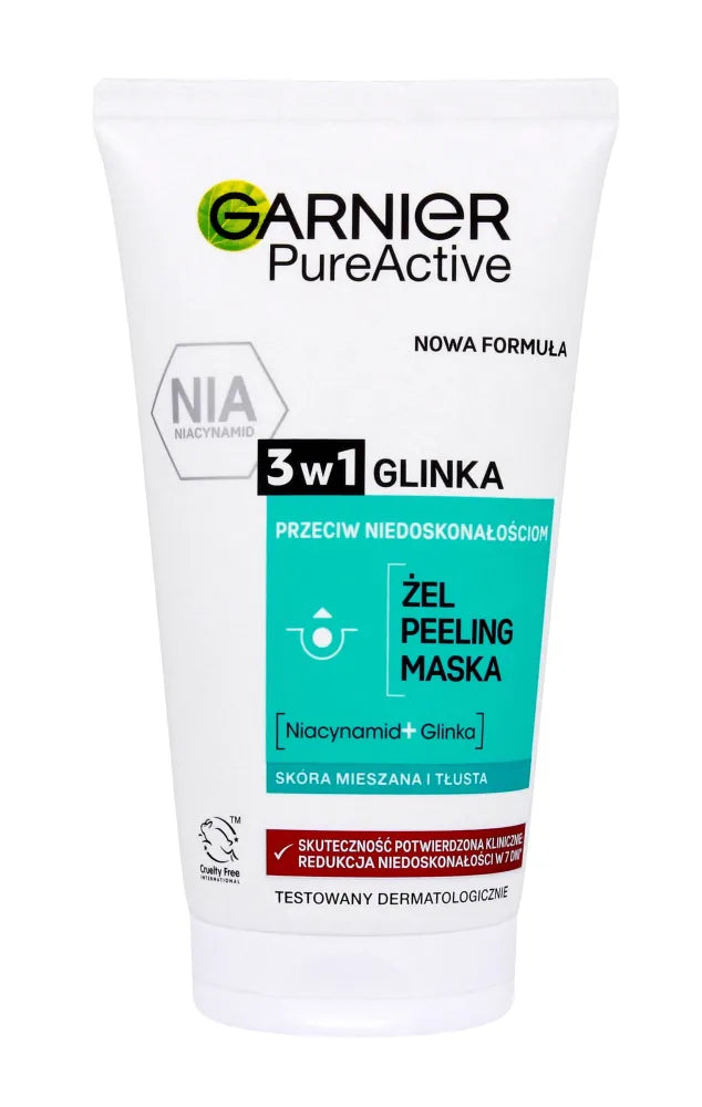 Garnier Skin Naturals Pure 3in1 Veido Gelis 150ml - Kosmetika