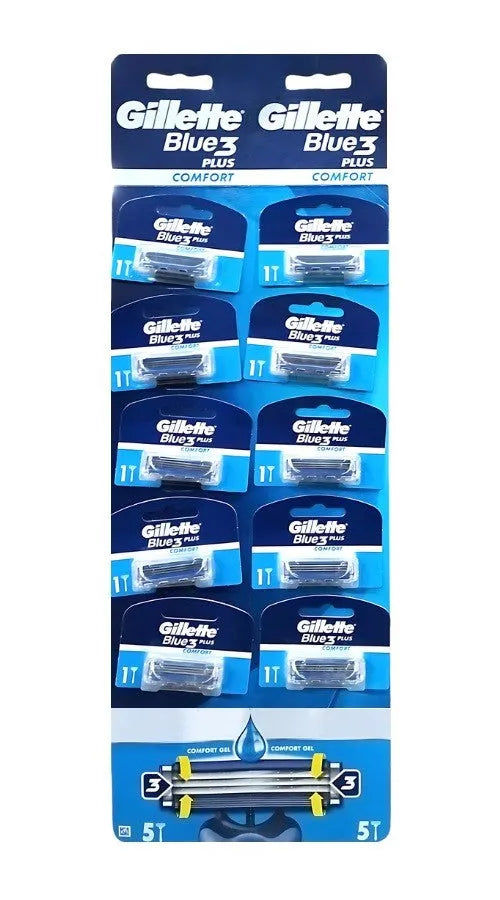 GILLETTE Blue 3 Plus Comfort Men’s Shaver 1 op. - 10 pcs. - Higiena