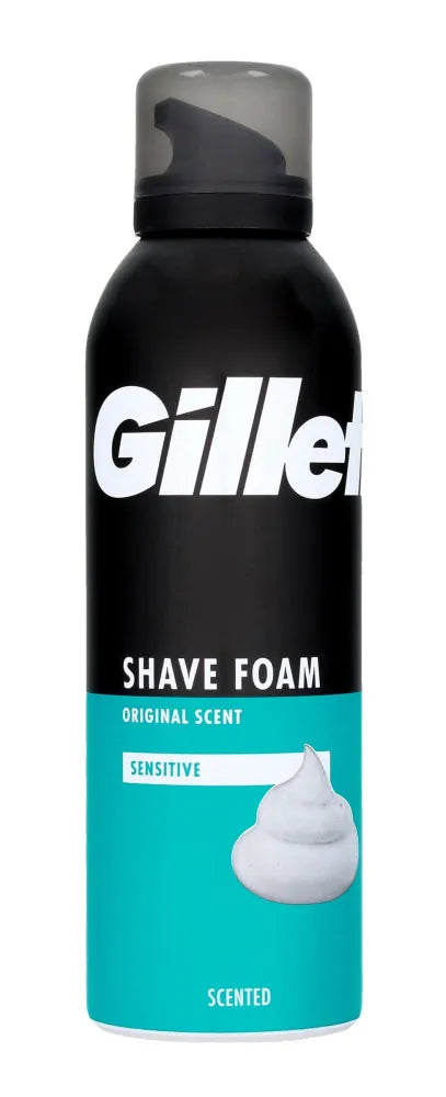 GILLETTE Shaving Foam for Sensitive Skin 200 ml - Higiena