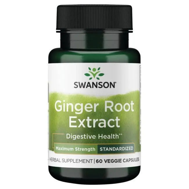 Ginger Root Extract - Imbiero šaknies ekstraktas - N60 - Swanson - Papildai