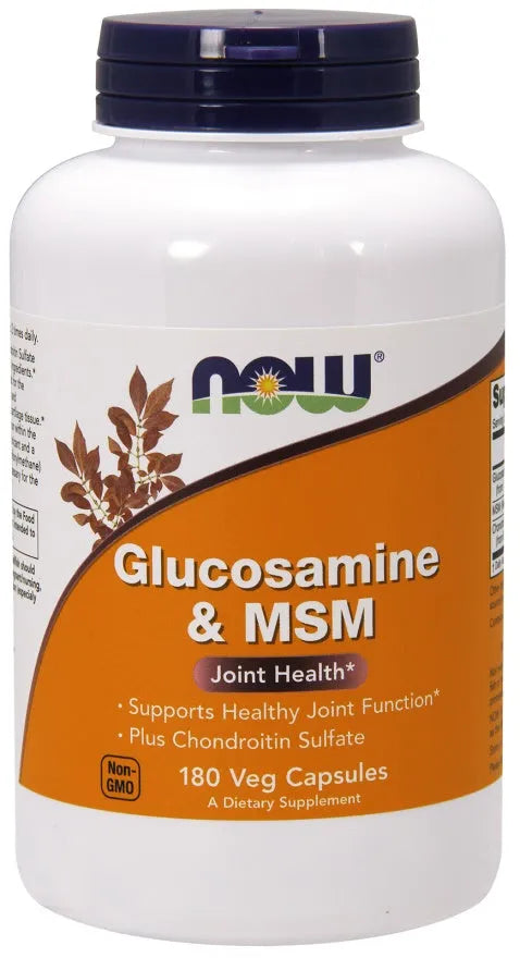 Glucosamine & MSM - 180 vcaps - NOW Foods - Papildai