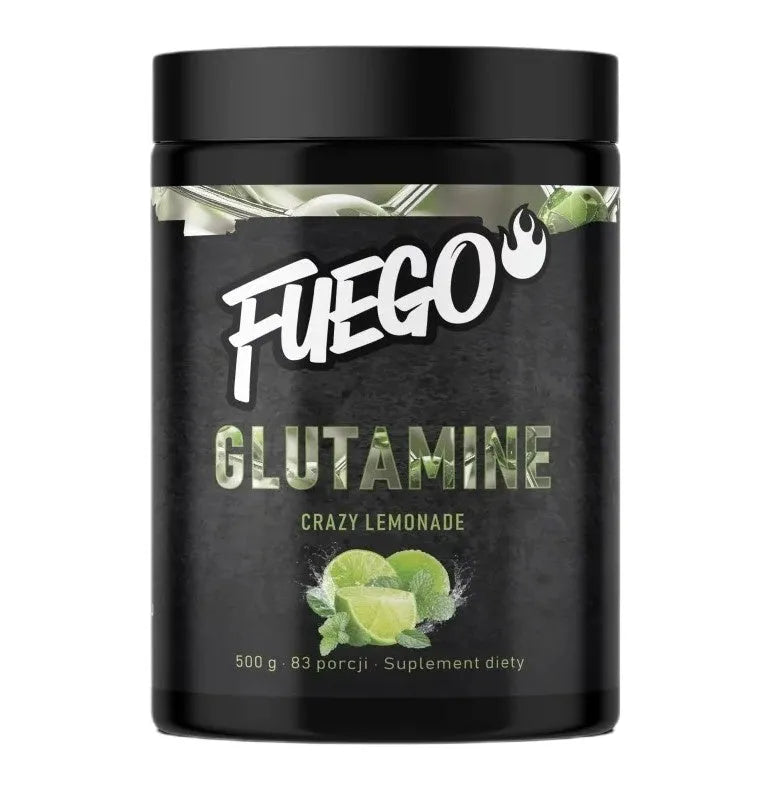 Glutamine Crazy Lemonade - 500g - Fuego - Sporto papildai