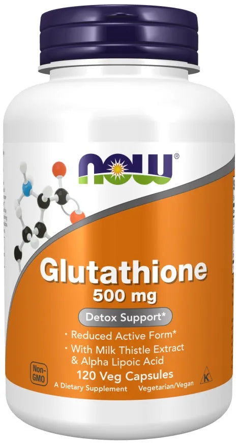 Glutathione 500mg - 120 vcaps - NOW Foods - Papildai