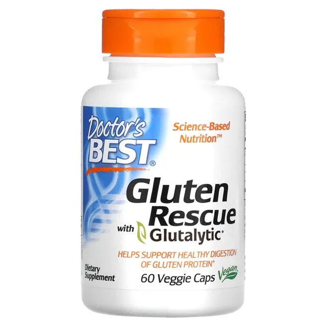 Gluten Rescue with Glutalytic - 60 vcaps - Doctor’s Best - Papildai