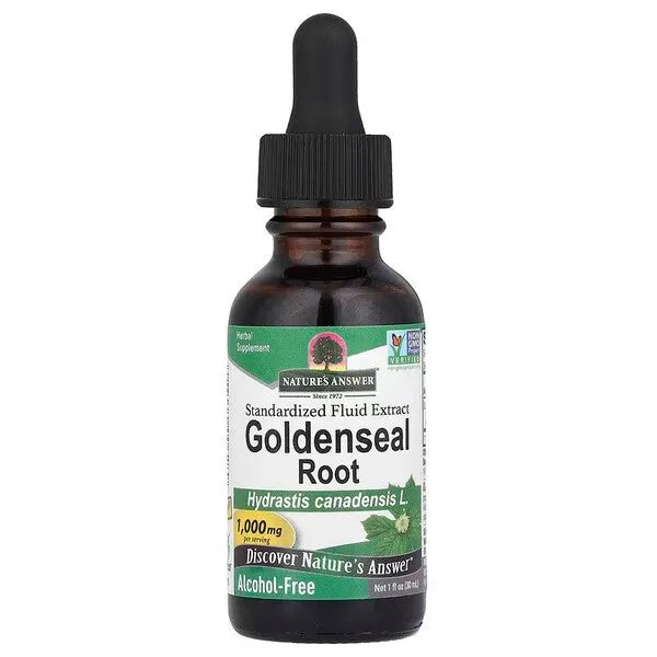 Goldenseal Root 1000mg - 30 ml - Nature’s Answer - Papildai