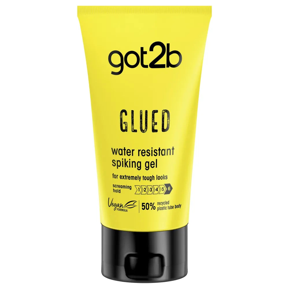GOT2B Vandeniui atsparus plaukų formavimo gelis Glued - itin stiprus 150ml - Kosmetika