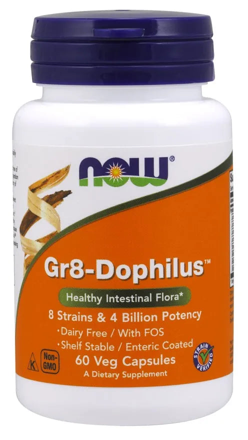 Gr8-Dophilus - 60 vcaps - NOW Foods - Papildai