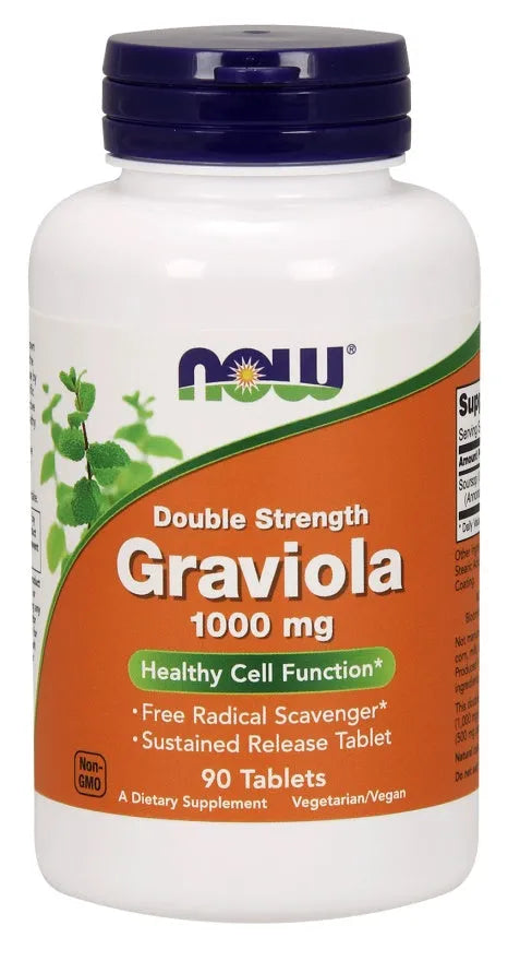 Graviola 1000mg - 90 tabs - NOW Foods - Papildai