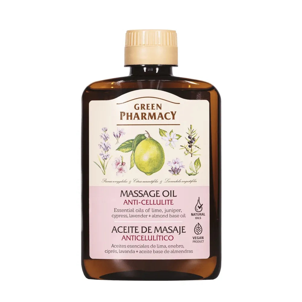 Green Pharmacy Anti-Cellulite kūno masažo aliejus 200ml - Kosmetika