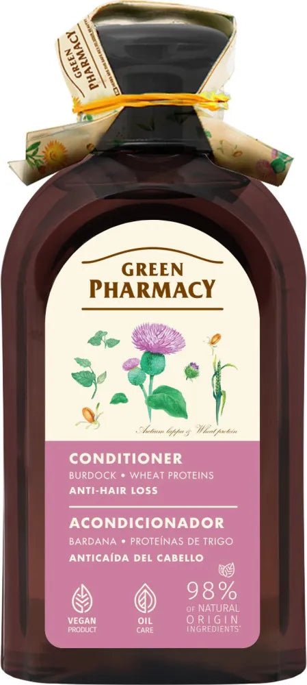 GREEN PHARMACY Anti-Hair Loss Conditioner Burdock and Wheat Protein 300 ml. - Kosmetika
