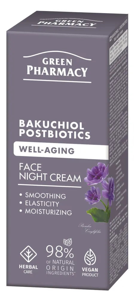 GREEN PHARMACY Bacuchiol + Postbiotics Anti-Aging Night Cream 50 ml. - Kosmetika